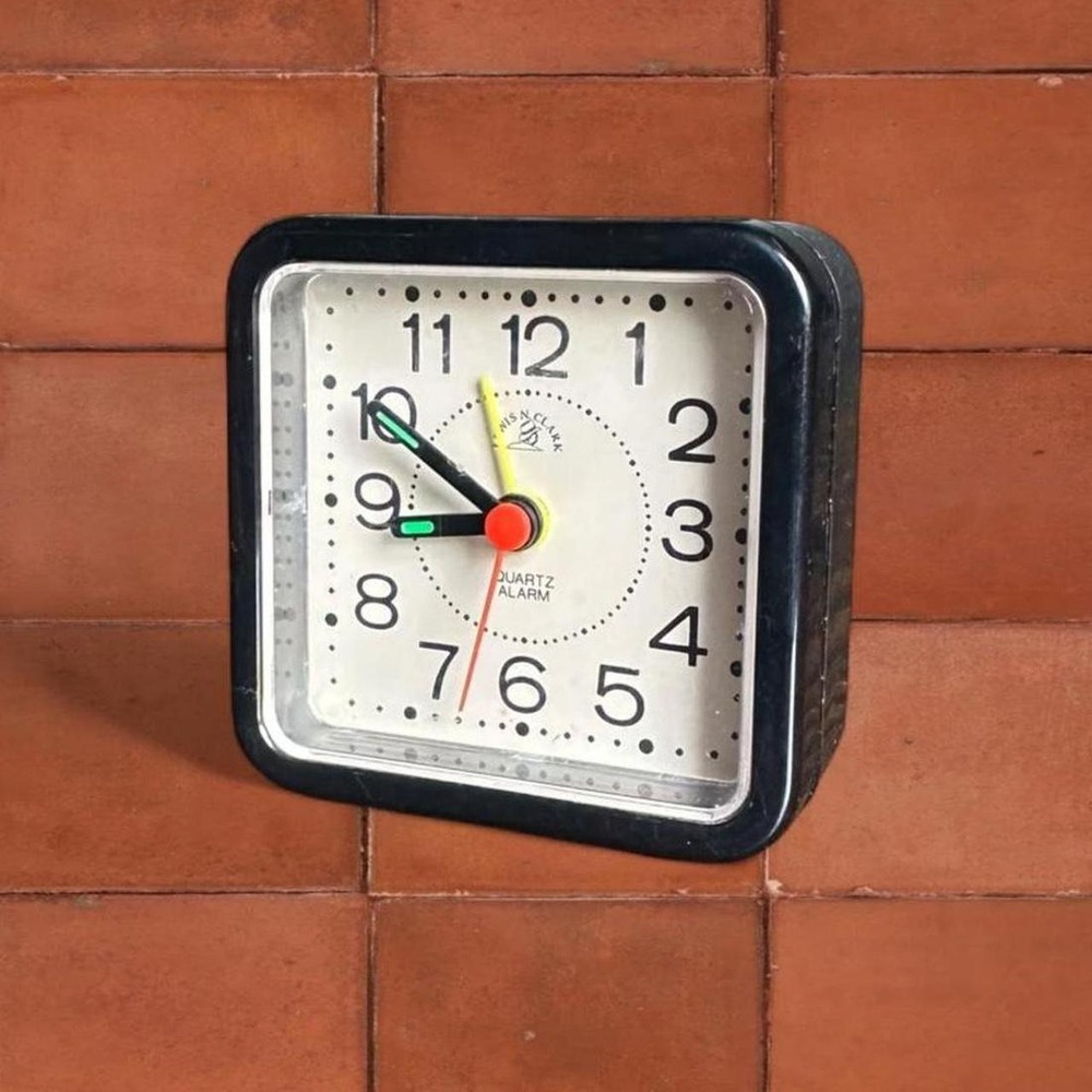 Vintage Lewis N Clark Quartz Travel Alarm Clock